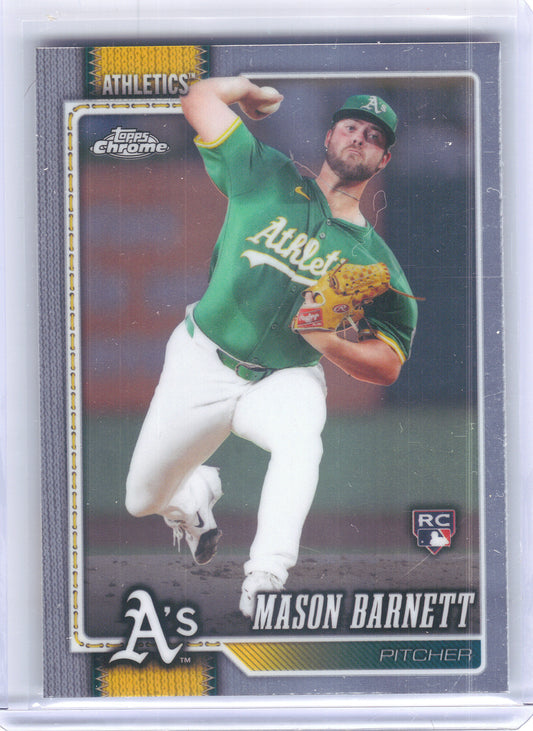 2026 Topps Chrome #22 Mason Barnett Athletics Rookie