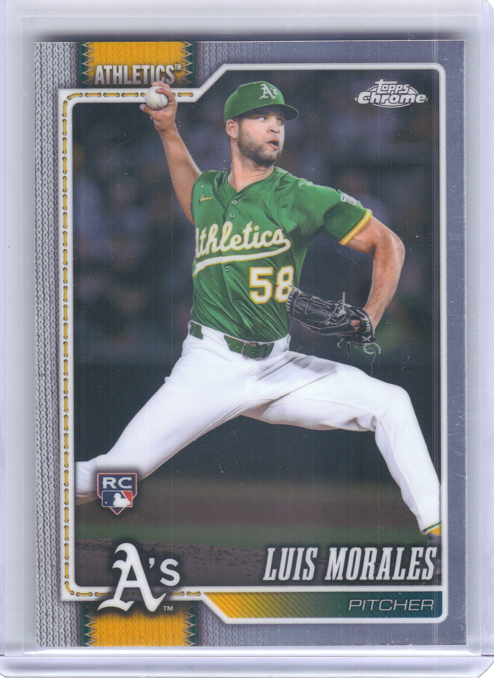 2026 Topps Chrome #294 Luis Morales Athletics Rookie