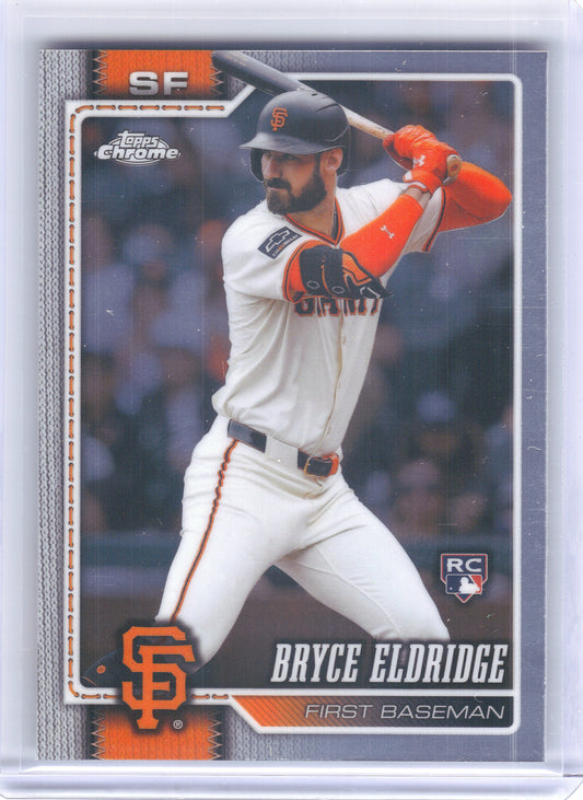 2026 Topps Chrome #254 Bryce Eldridge San Francisco Giants Rookie