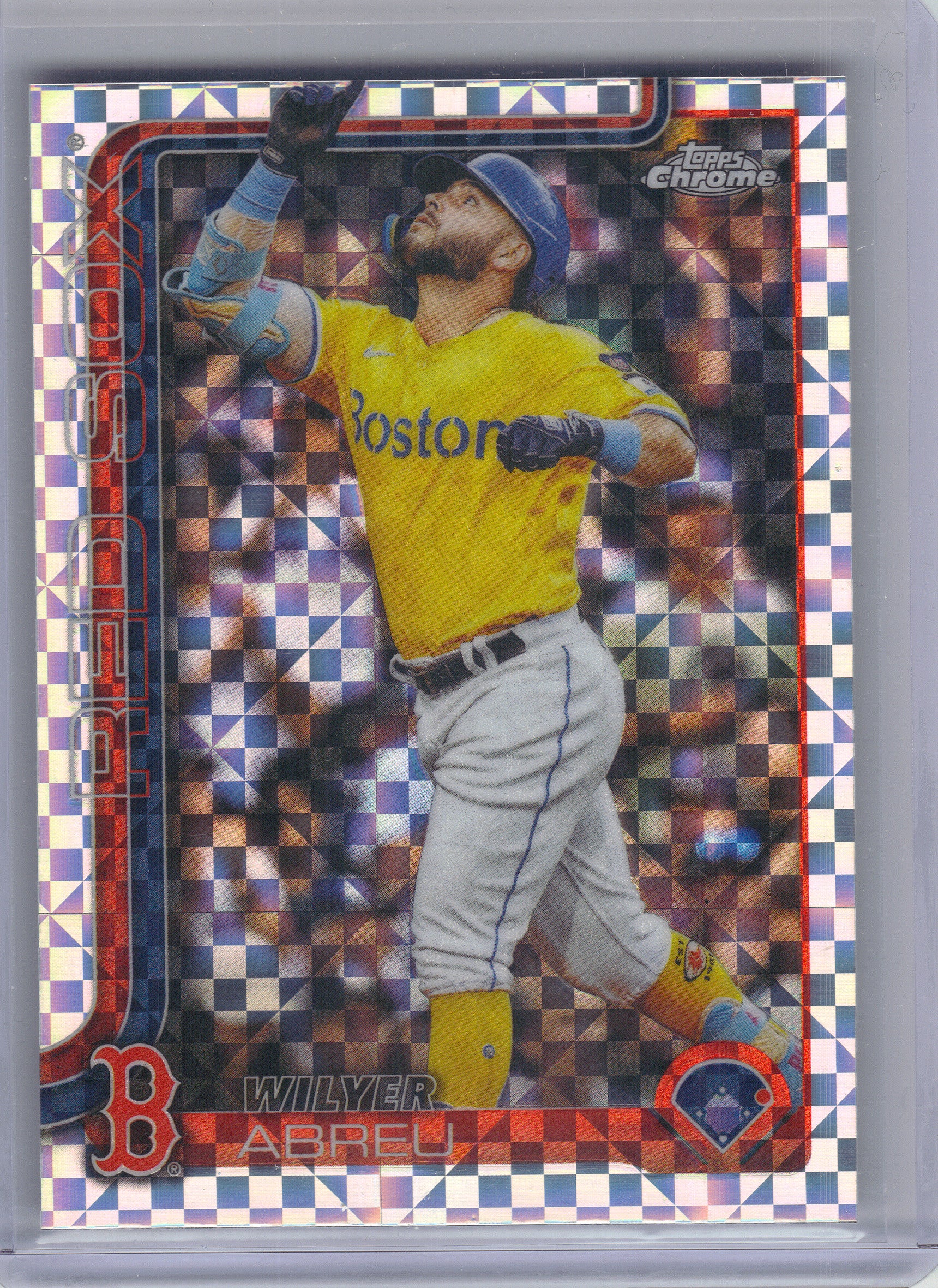 2025 Topps Chrome Update #USC118 Wilyer Abreu X-Fractors Boston Red Sox
