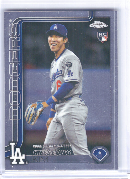 2025 Topps Chrome Update #USC149 Hyeseong Kim Los Angeles Dodgers