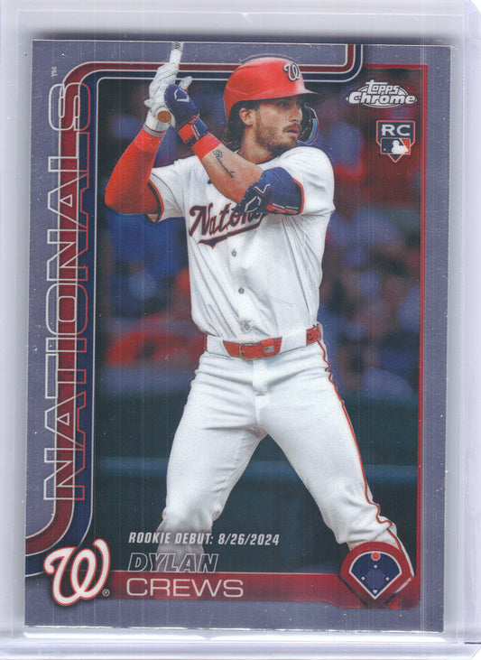 2025 Topps Chrome Update #USC190 Dylan Crews Washington Nationals