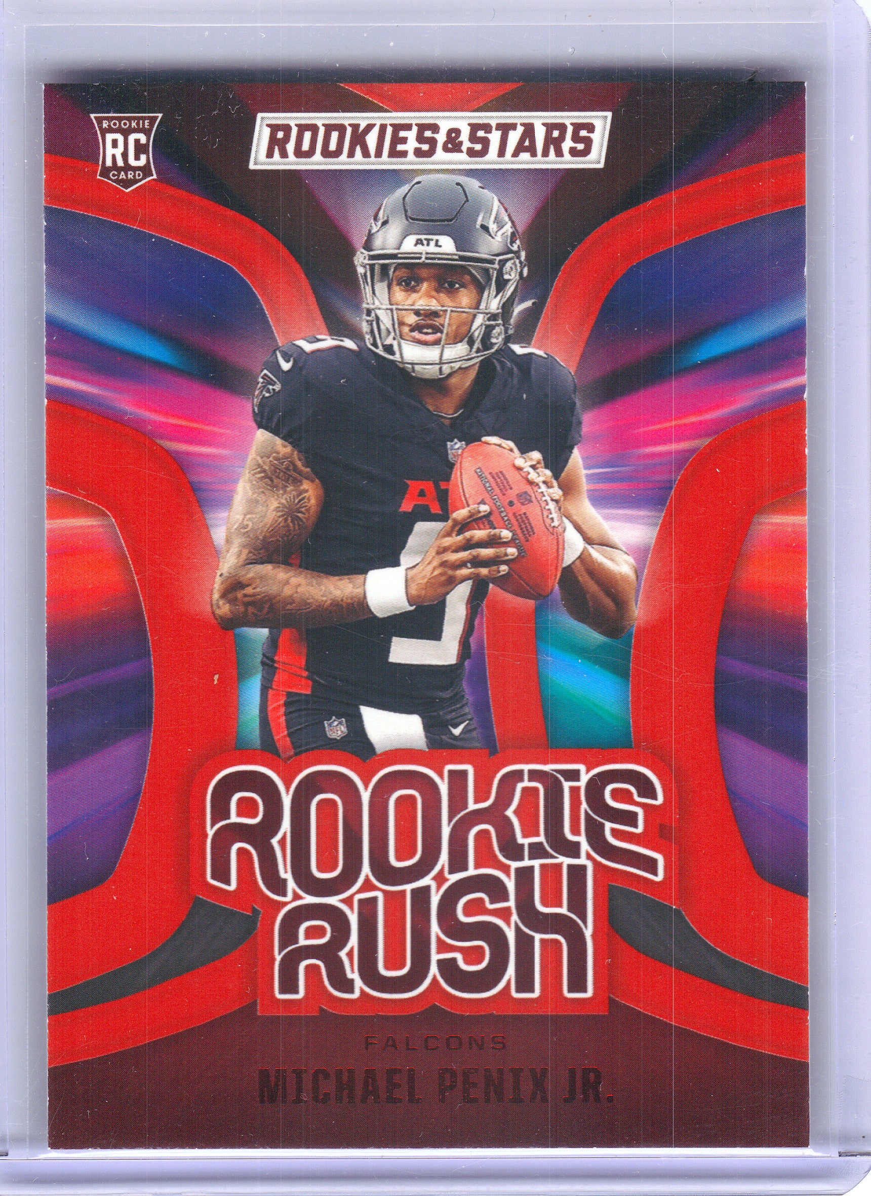 2024 Panini Rookies & Stars #RR-SRR Spencer Rattler Rookie Rush Longevity New Orleans Saints
