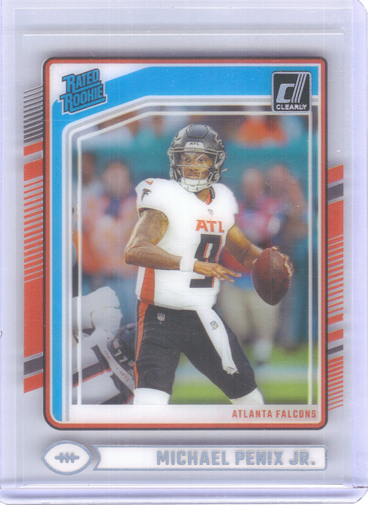 2024 Clearly Donruss #59 Michael Penix Jr. Atlanta Falcons Rookie