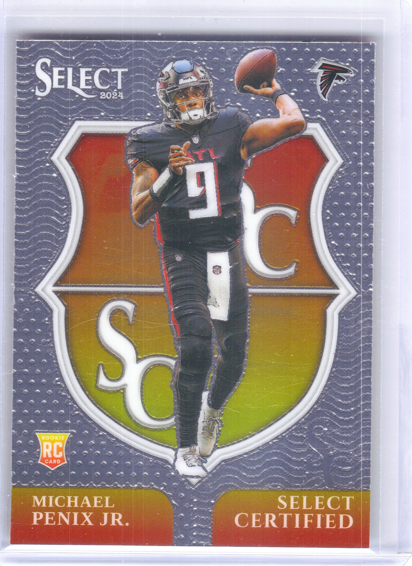 2024 Panini Select #9 Michael Penix Jr. Select Certified Rookies Atlanta Falcons