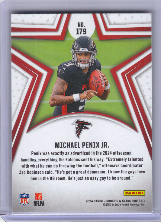 2024 Panini Rookies & Stars #179 Michael Penix Jr. Green Atlanta Falcons