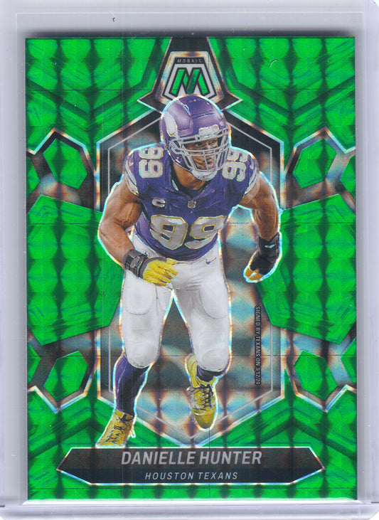 2024 Panini Mosaic #91 Danielle Hunter Mosaic Green Houston Texans