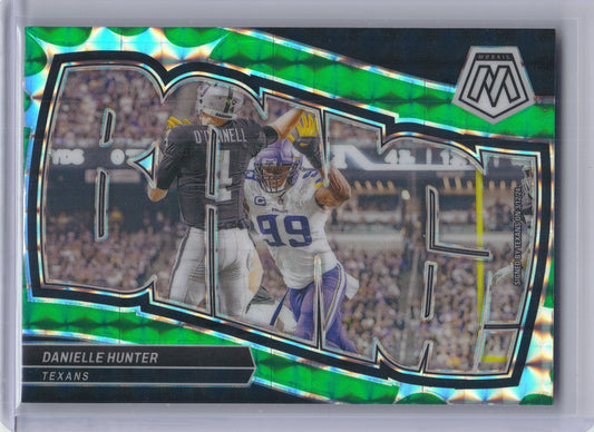 2024 Panini Mosaic #6 Danielle Hunter Bang! Mosaic Green Houston Texans