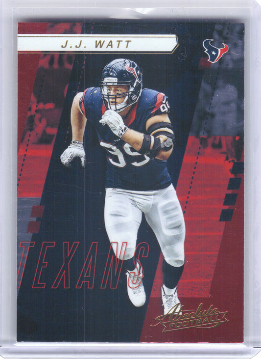 2017 Panini Absolute #80 J.J. Watt Houston Texans