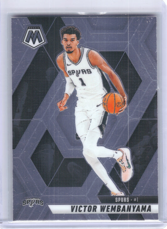 2024-25 Panini Mosaic #31 Victor Wembanyama Base Mosaic San Antonio Spurs