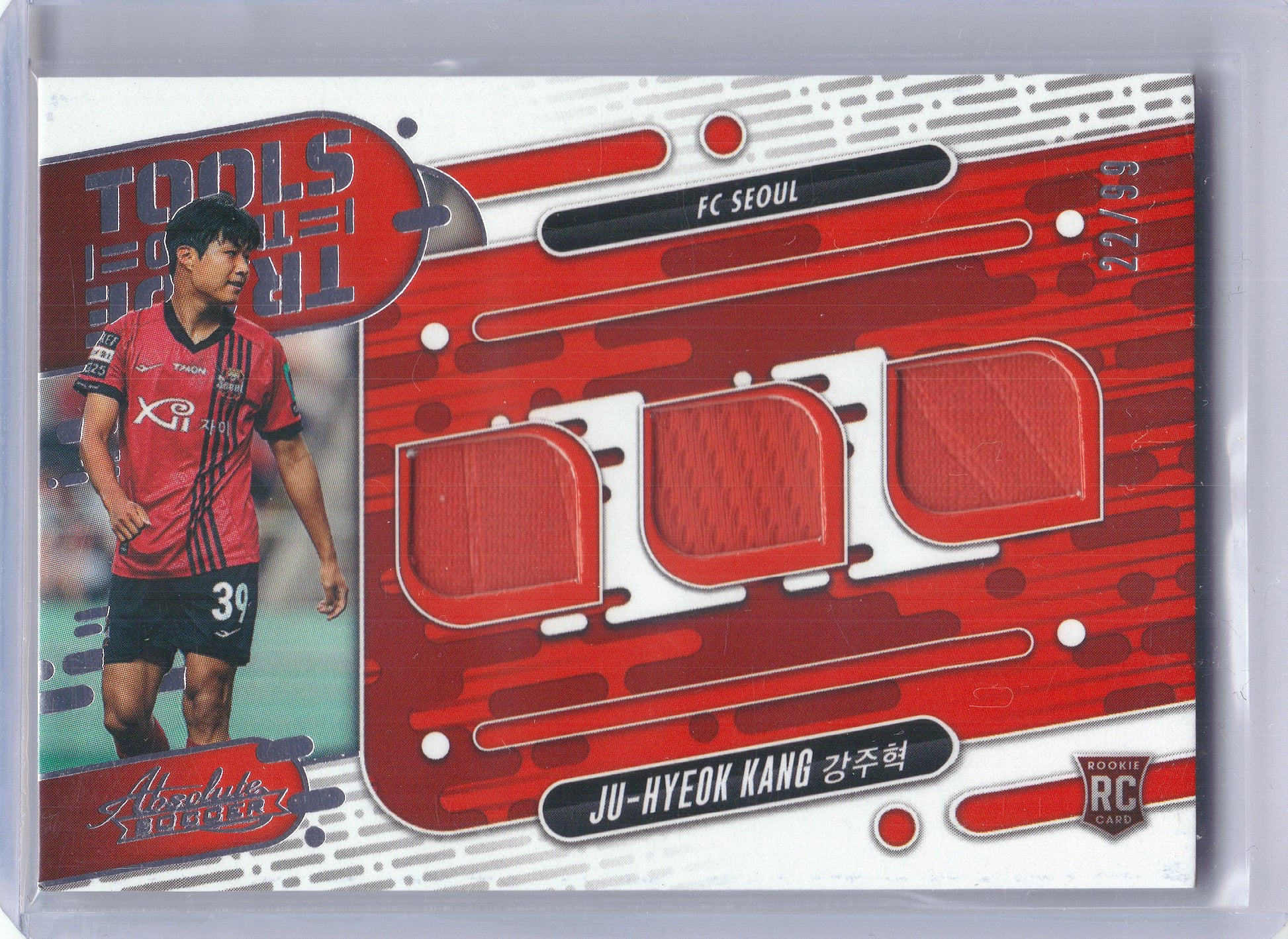 2025 Panini Absolute K League #TT-JK Ju-hyeok Kang Tools of the Trade #/99 FC Seoul SN, Memorabilia
