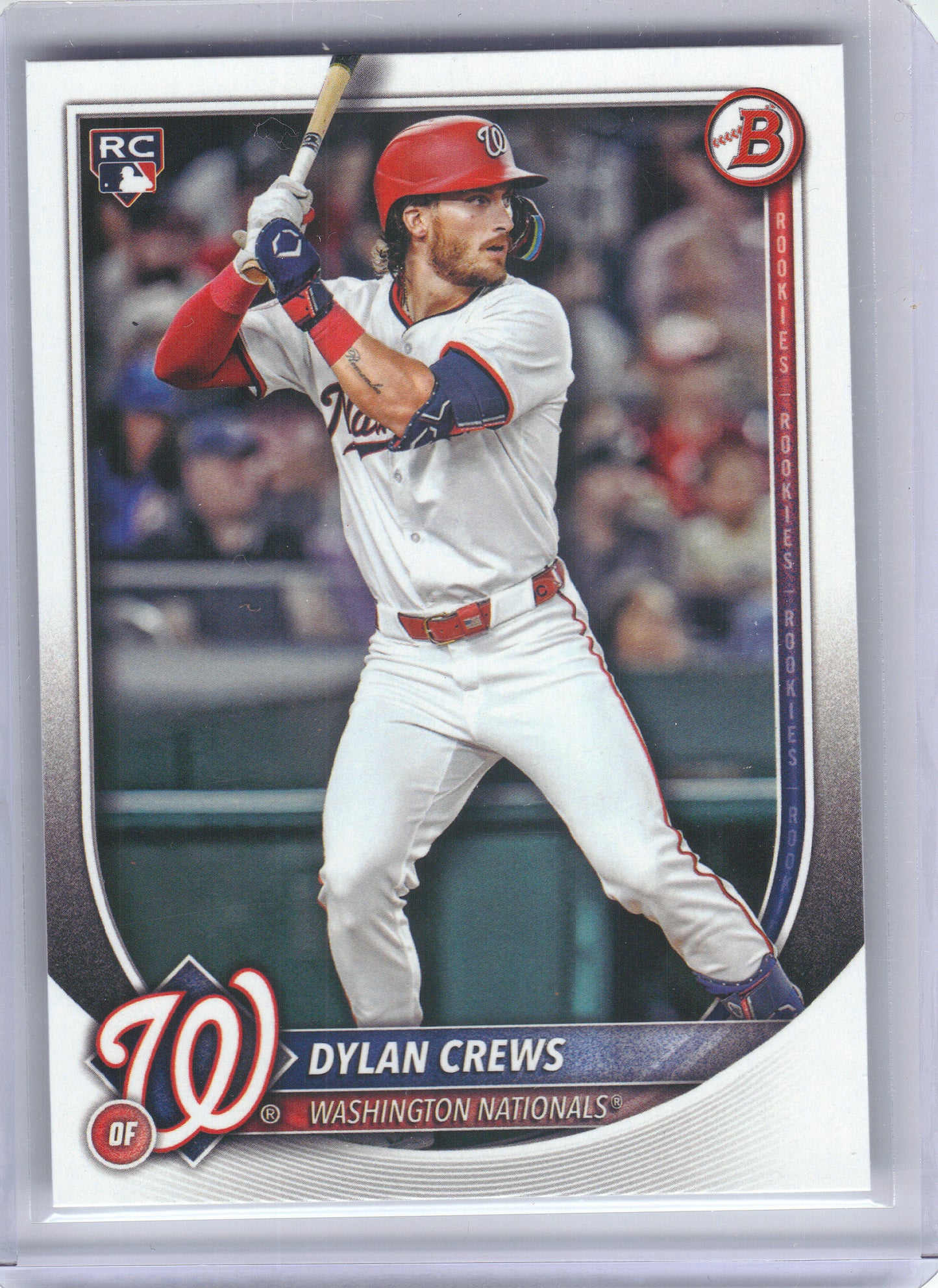 2025 Bowman #42 Dylan Crews Washington Nationals Rookie