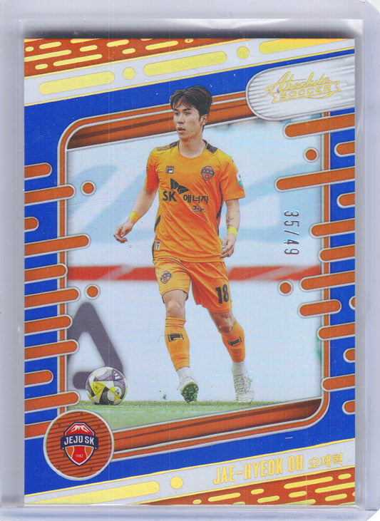 2025 Panini Absolute K League #41 Jae-Hyeok Oh Spectrum Blue #/49 Jeju SK FC SN