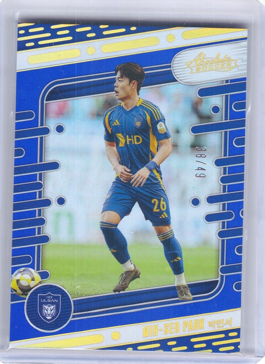 2025 Panini Absolute K League #1 Min-Seo Park Spectrum Blue #/49 Ulsan HD FC SN