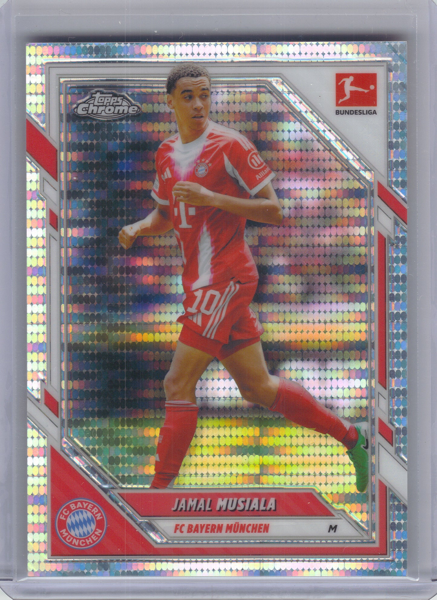 2024-25 Topps Chrome Bundesliga #81 Jamal Musiala Pulsar Refractors FC Bayern Munchen