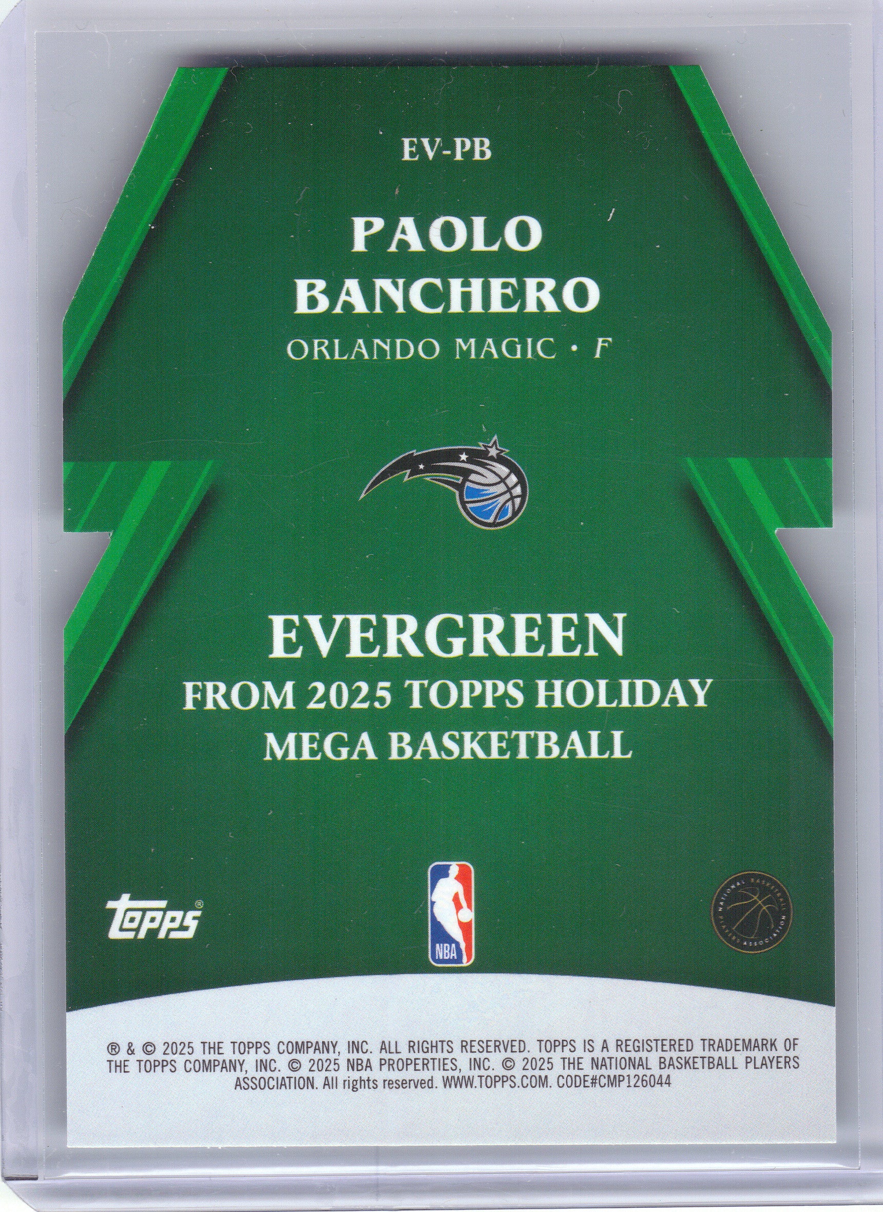2025-26 Topps Holiday #EV-PB Paolo Banchero Evergreen Orlando Magic