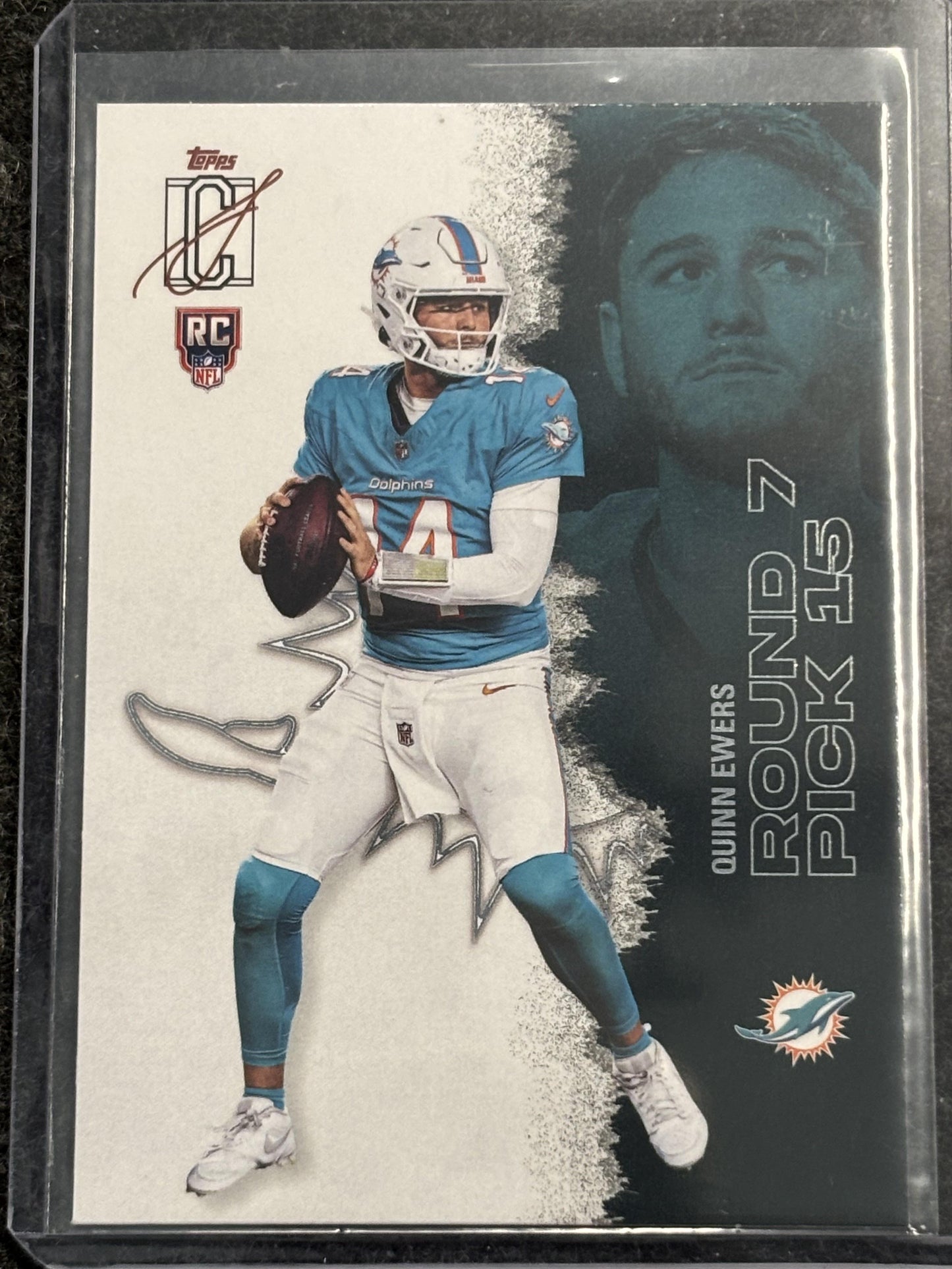 2025 Topps Signature Class #216 Quinn Ewers Miami Dolphins Rookie