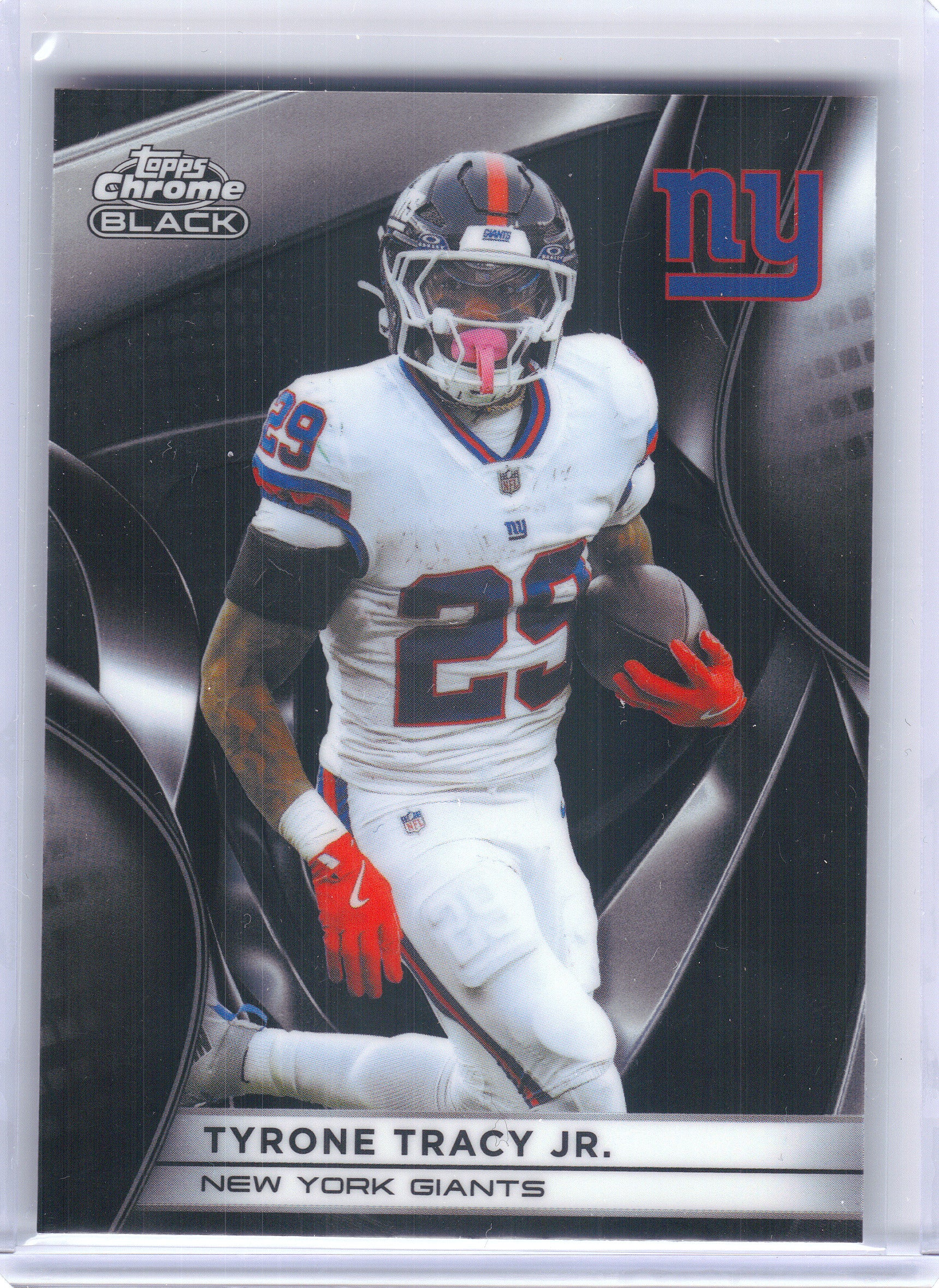 2025 Topps Chrome Black #74 Tyrone Tracy Jr. New York Giants
