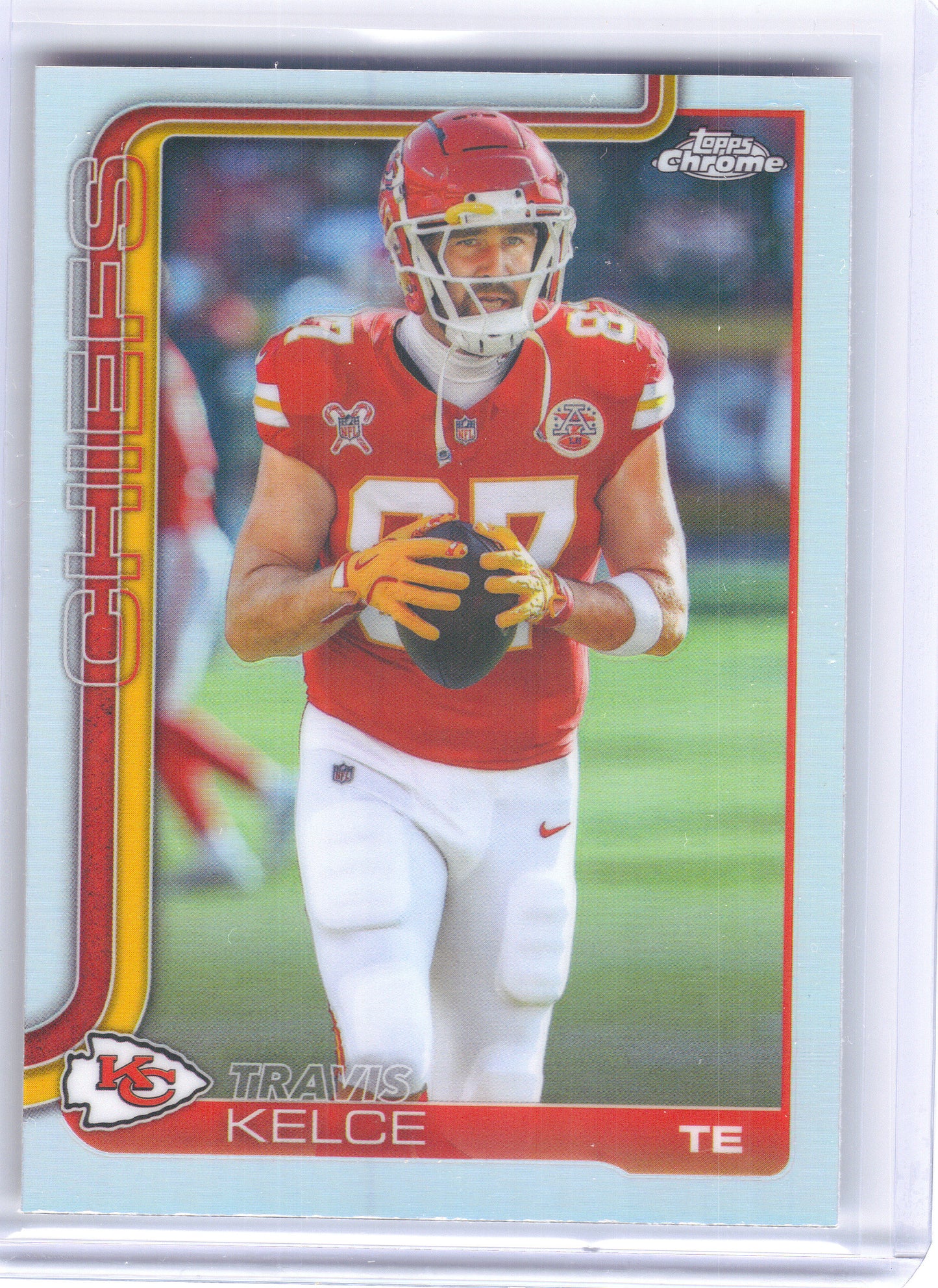 2025 Topps Chrome #150 Travis Kelce Refractor Kansas City Chiefs