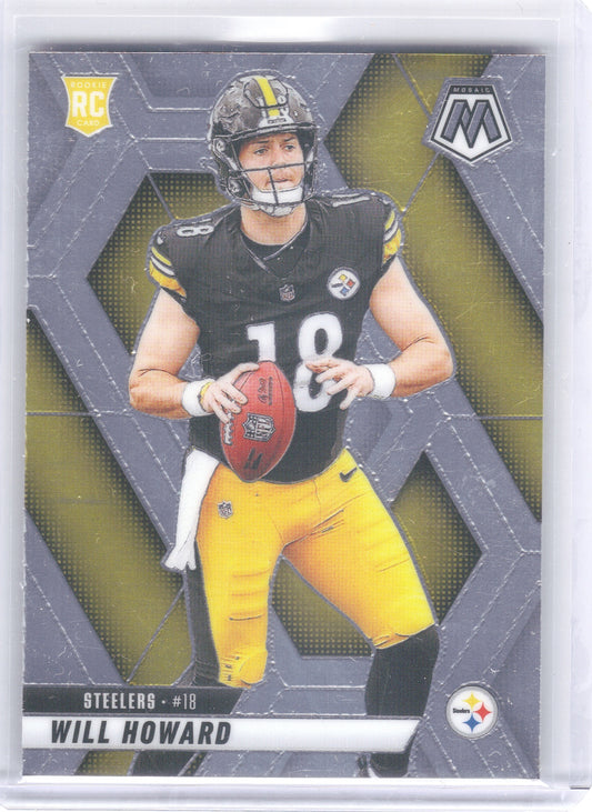 Will Howard Pittsburgh Steelers 2025 Panini Mosaic #318 RC