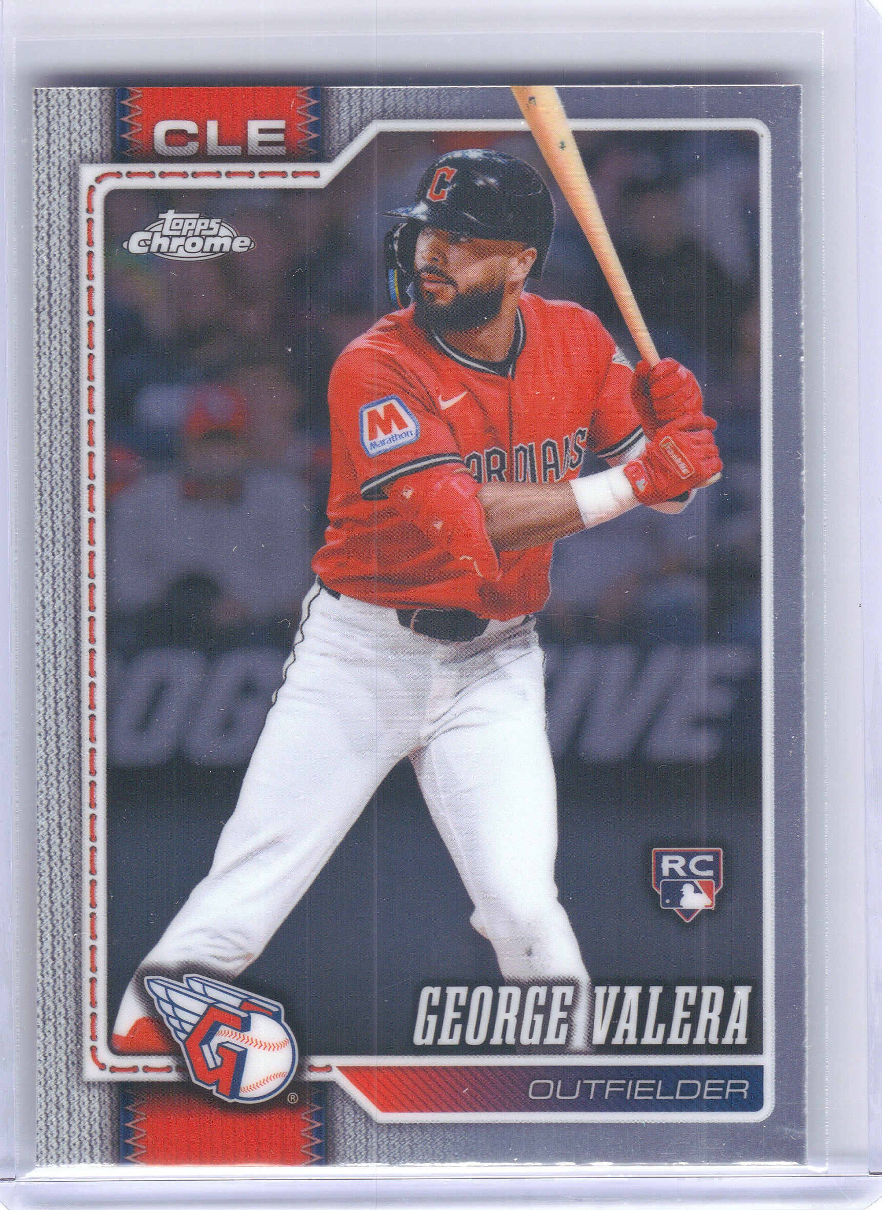 2026 Topps Chrome #76 George Valera Cleveland Guardians RC