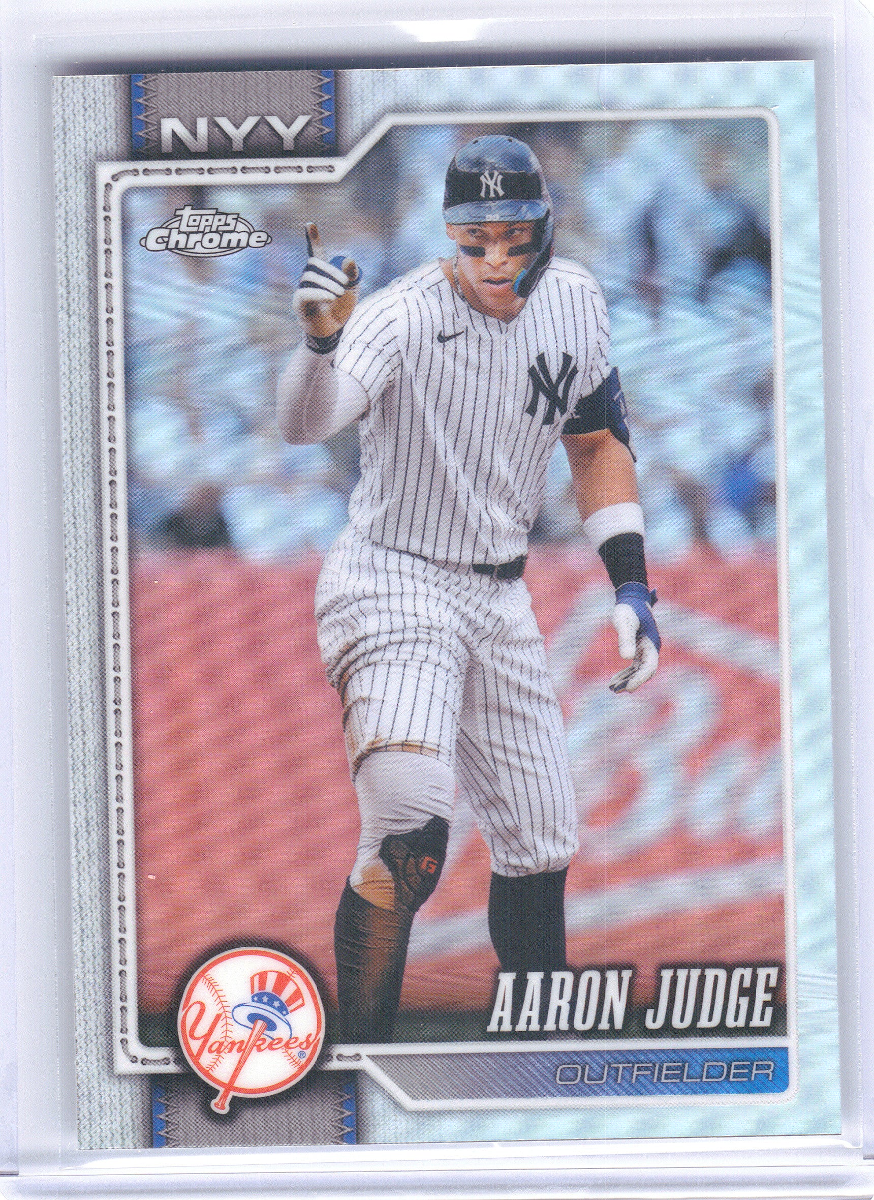 2026 Topps Chrome #100 Aaron Judge Refractors New York Yankees
