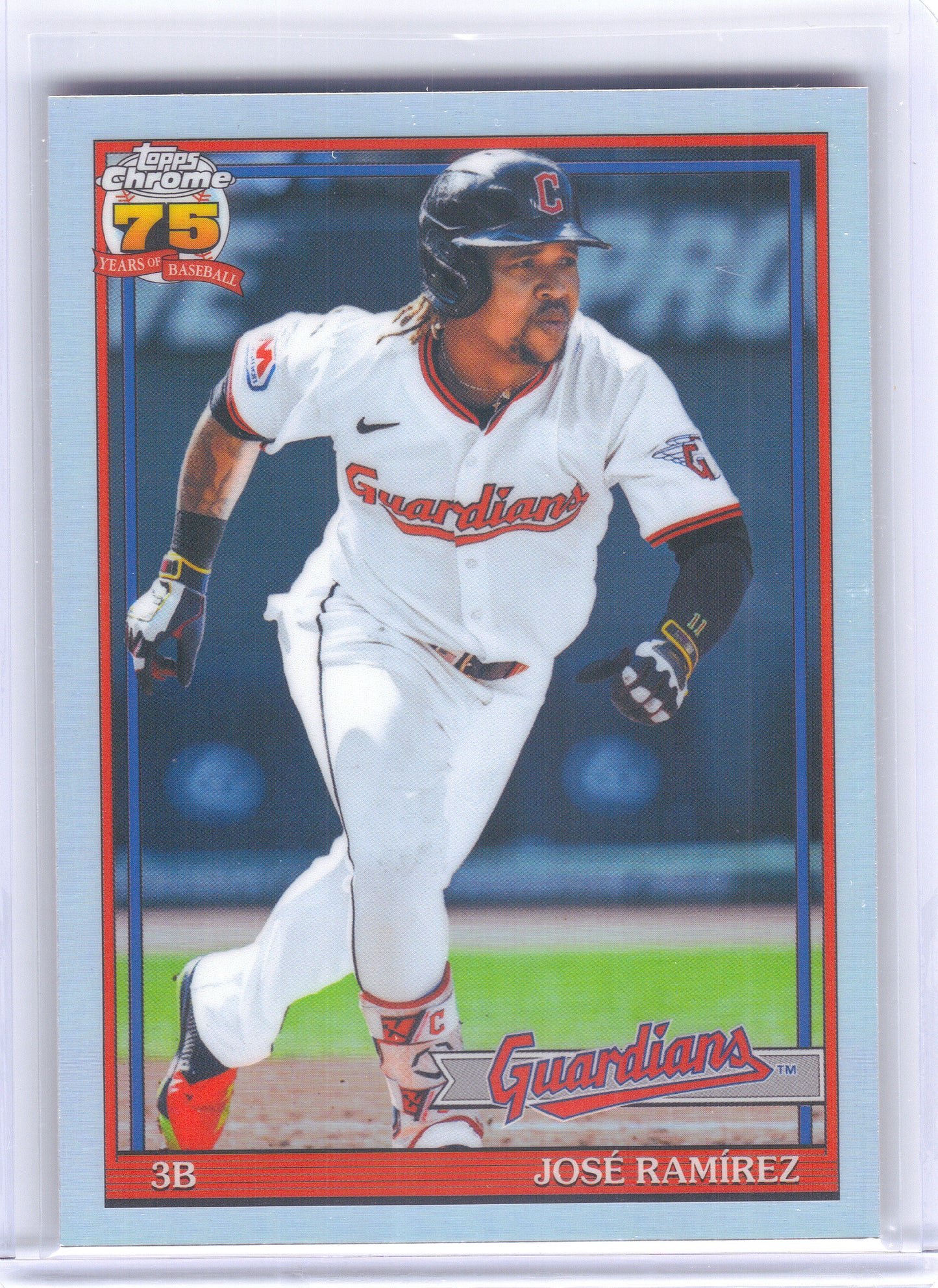 2026 Topps Chrome #91CB-9 José Ramírez 1991 Topps Baseball 35th Anniversary Cleveland Guardians