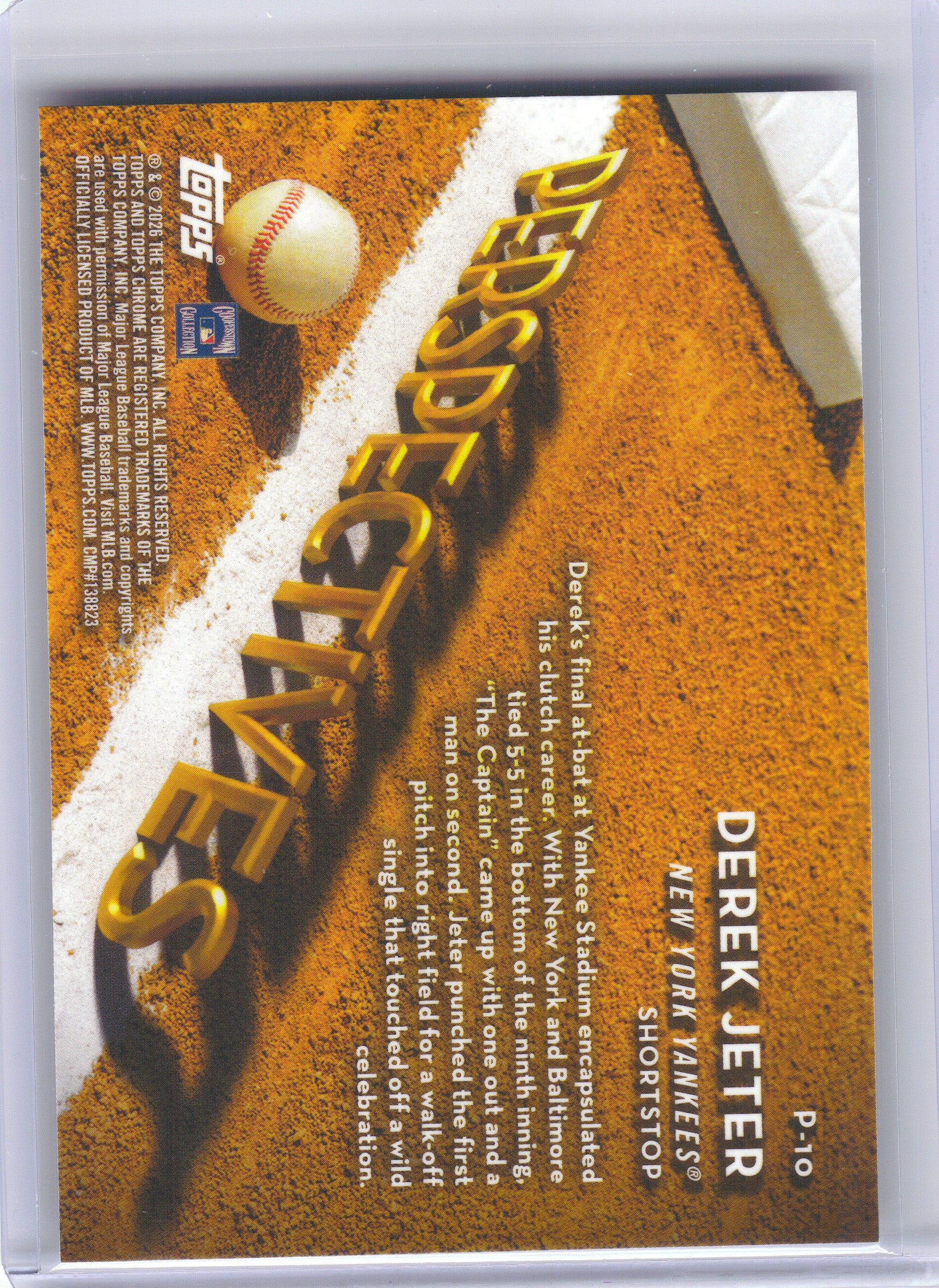 2026 Topps Chrome #P-10 Derek Jeter Perspectives New York Yankees