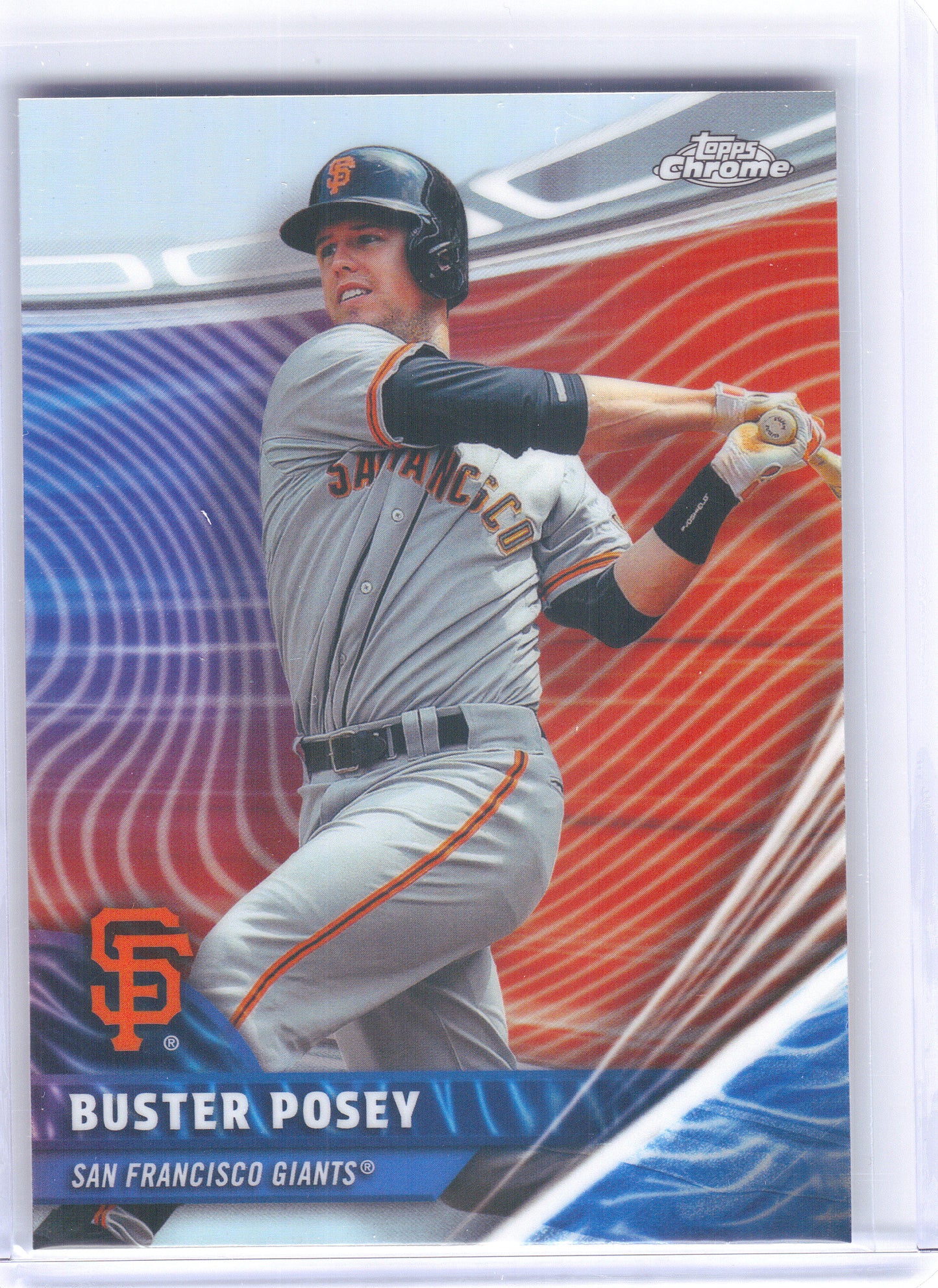 2026 Topps Chrome #RVA-17 Buster Posey Chrome Rivals Away San Francisco Giants