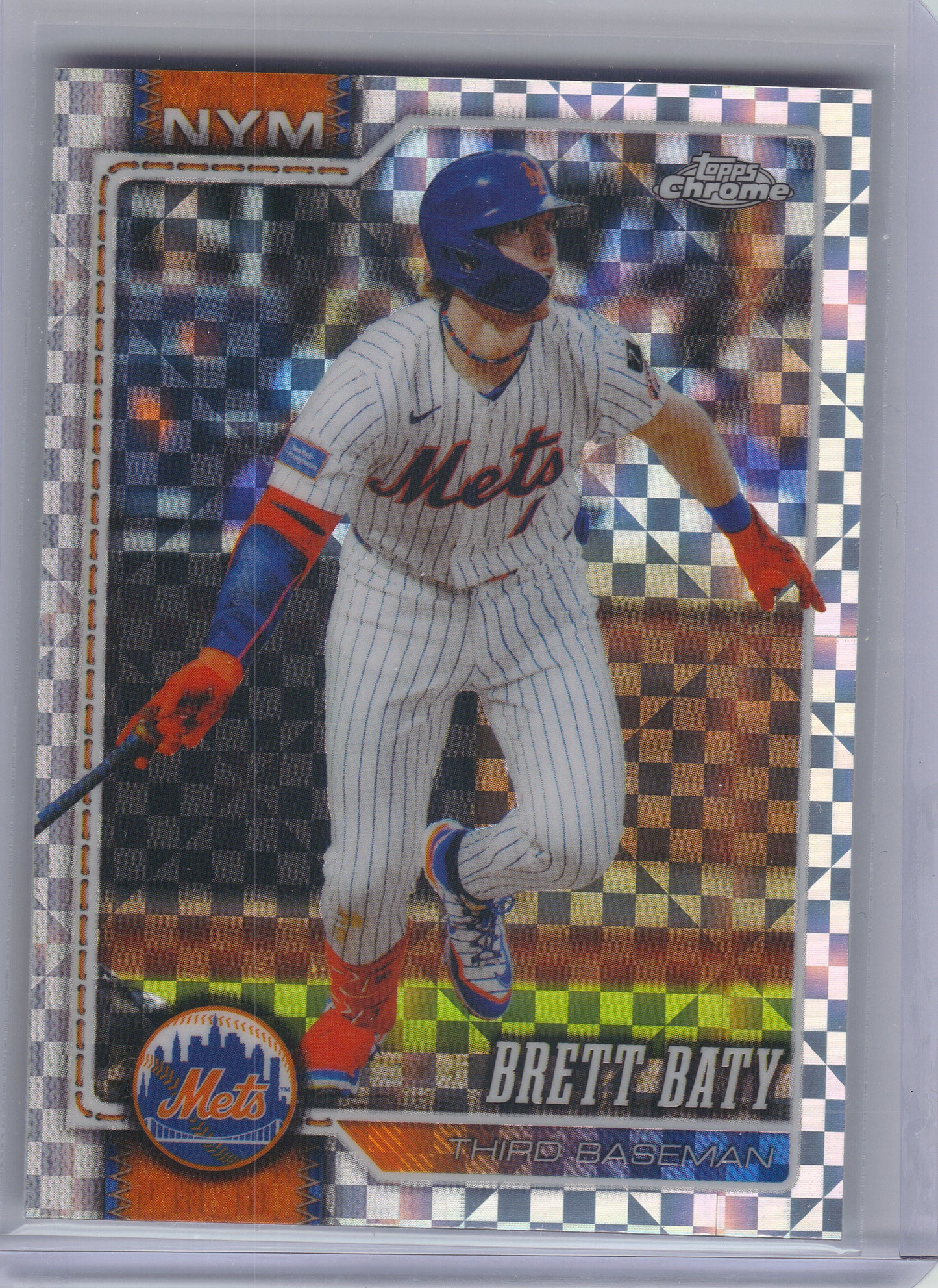 2026 Topps Chrome #263 Brett Baty X-Fractors New York Mets