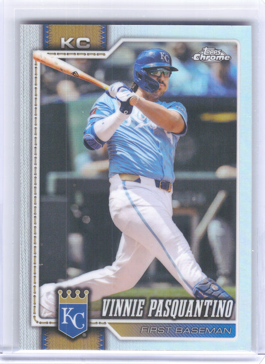 2026 Topps Chrome #162 Vinnie Pasquantino Refractors Kansas City Royals