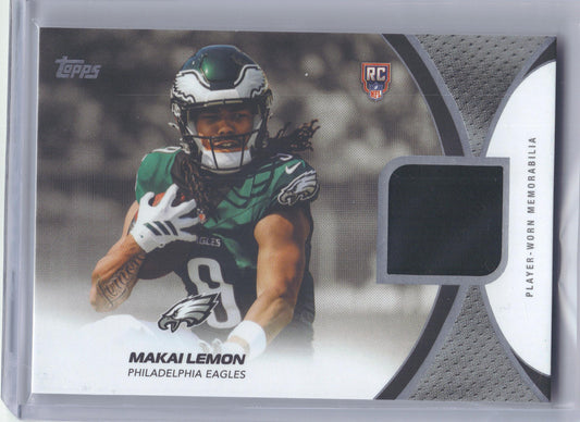 2026 Topps Flagship #RMC-ML Makai Lemon NFL Rookie Materials Philadelphia Eagles MEM