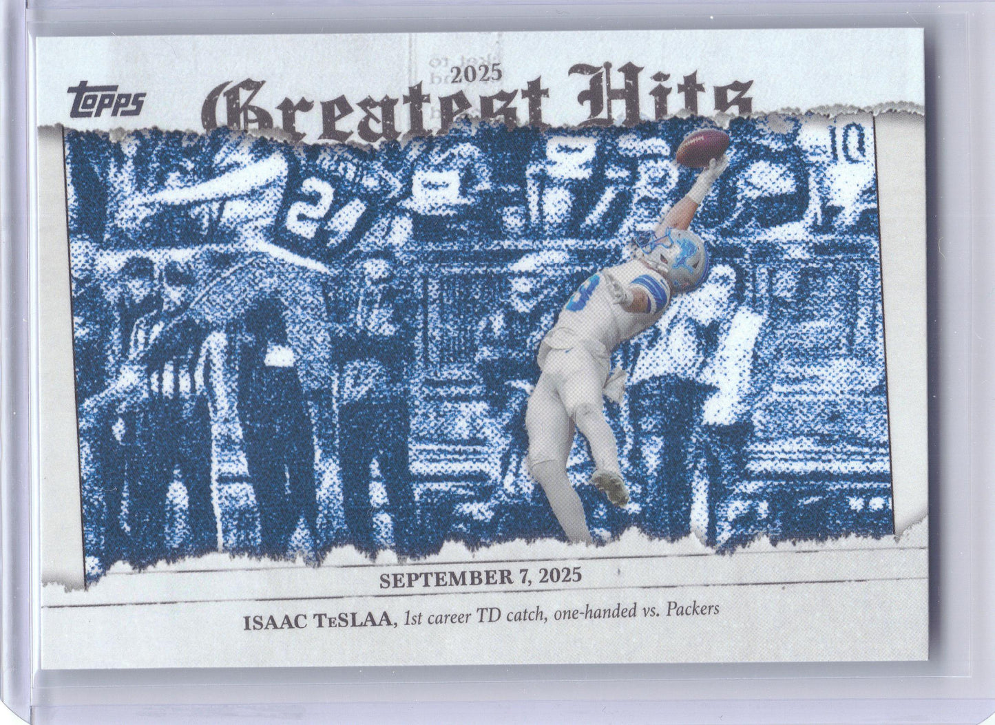 2026 Topps Flagship #25GH-IT Isaac TeSlaa 2025 Greatest Hits Detroit Lions