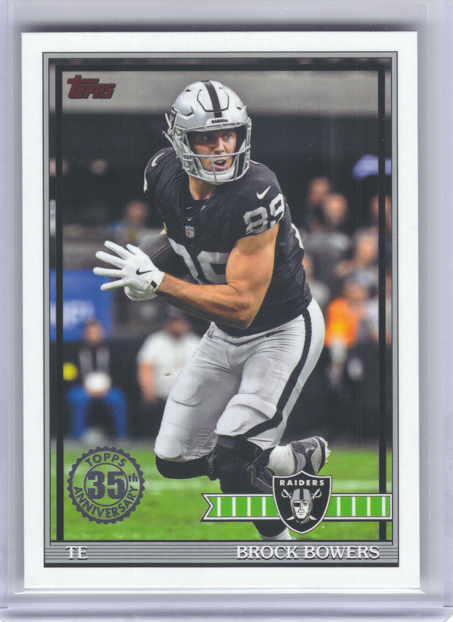 2026 Topps Flagship #91TF-34 Brock Bowers 1991 Topps Flagship Football Las Vegas Raiders