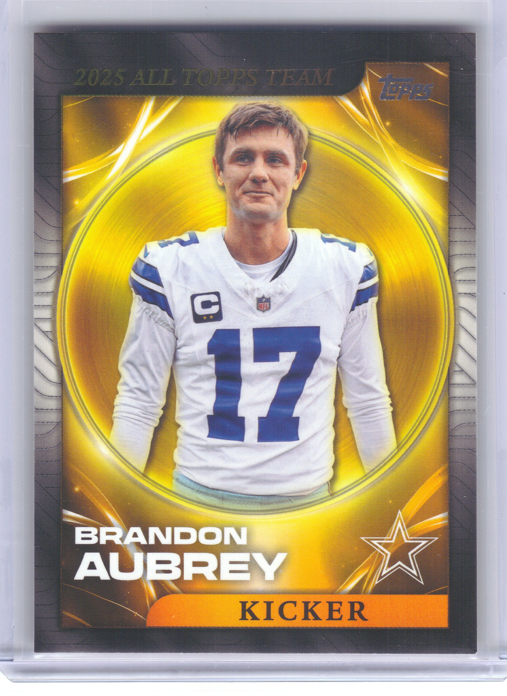 2026 Topps Flagship #25ATT-7 Brandon Aubrey 2025 All Topps Flagship Team Dallas Cowboys