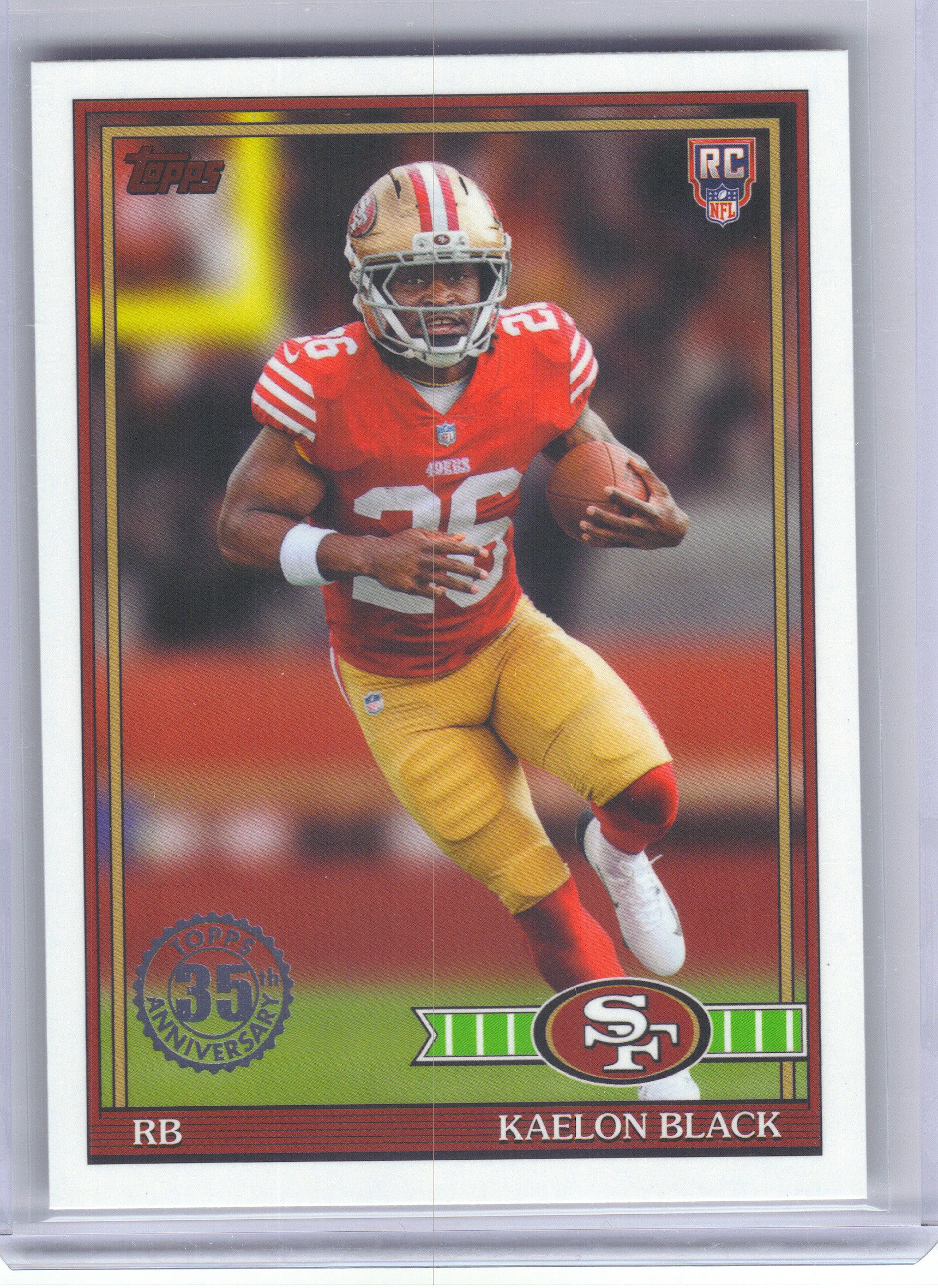 2026 Topps Flagship #91TR-33 Kaelon Black 1991 Topps Flagship Football Rookies San Francisco 49ers