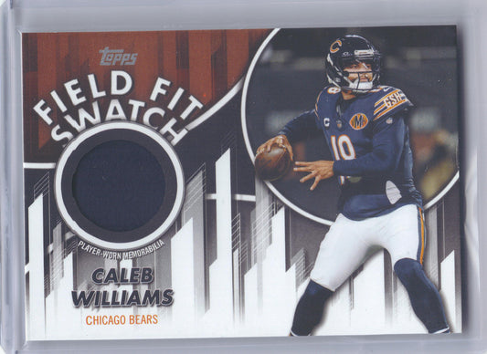 2026 Topps Flagship #FFSC-CWI Caleb Williams Field Fit Swatches Chicago Bears MEM