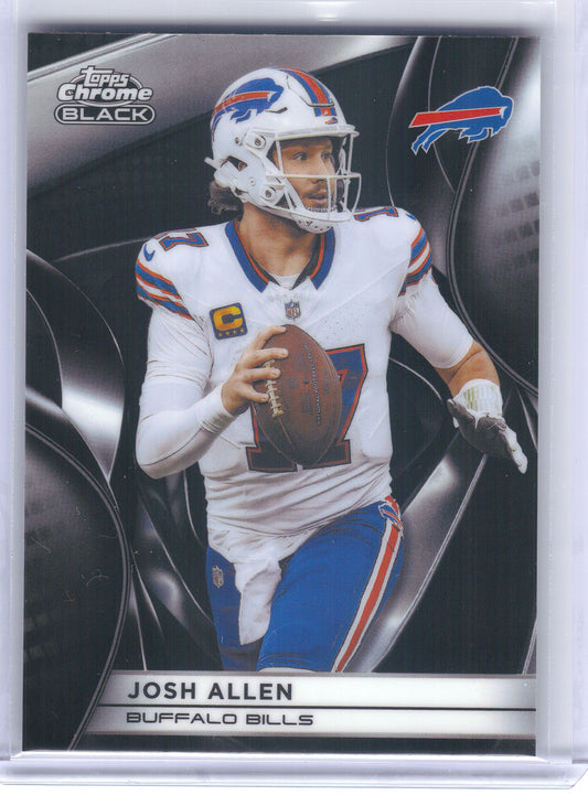2025 Topps Chrome Black #12 Josh Allen Buffalo Bills