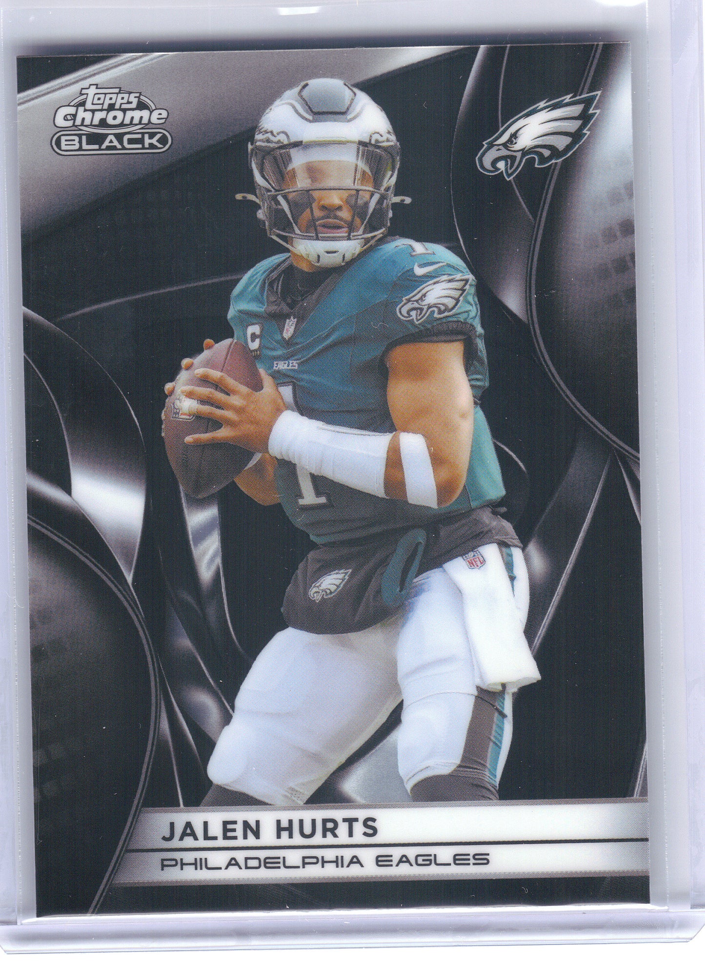 2025 Topps Chrome Black #81 Jalen Hurts Philadelphia Eagles