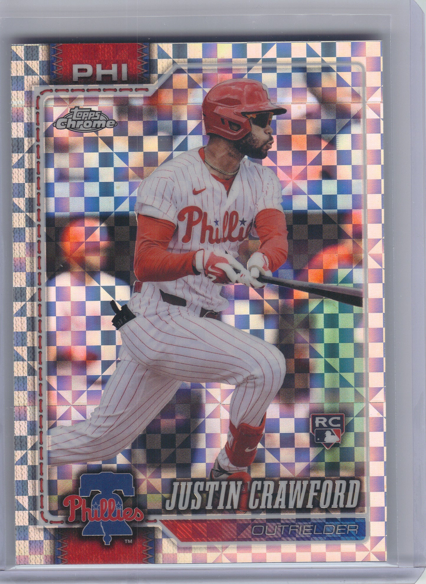 2026 Topps Chrome #73 Justin Crawford X-Fractors Philadelphia Phillies RC