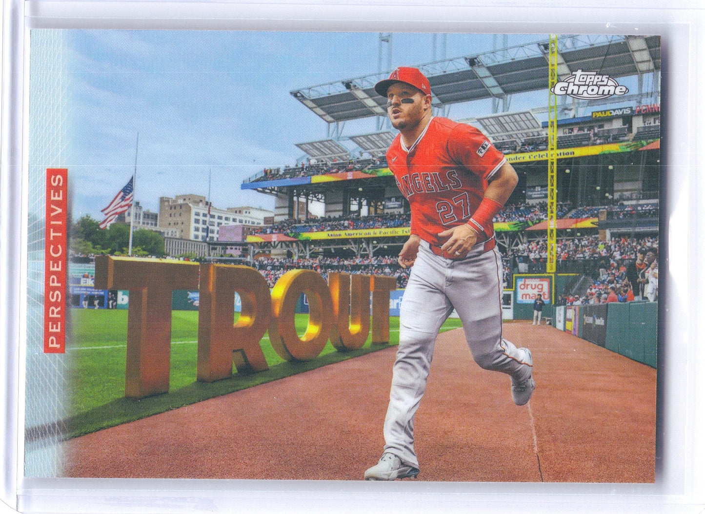 2026 Topps Chrome #P-5 Mike Trout Perspectives Los Angeles Angels