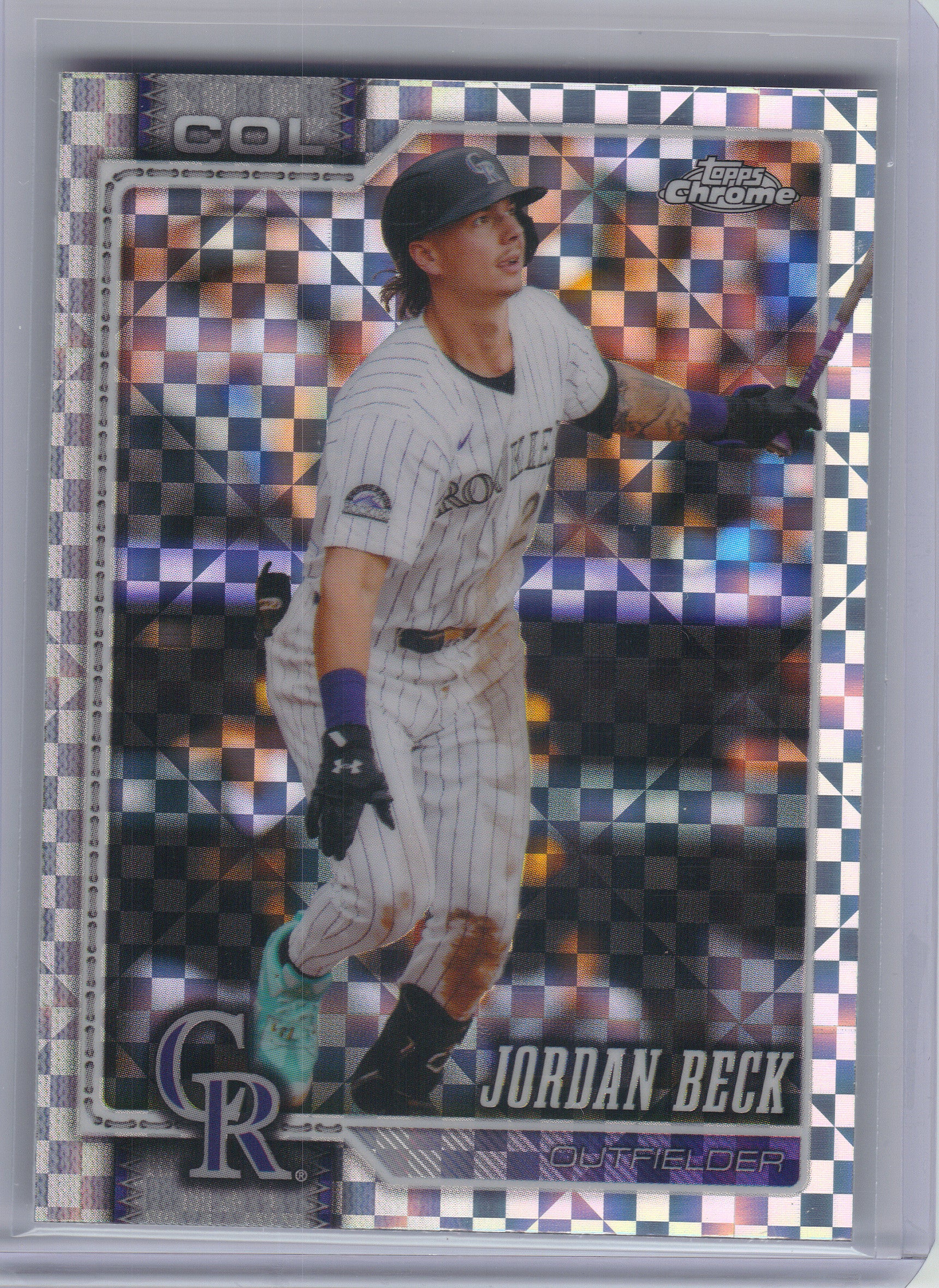 2026 Topps Chrome #226 Jordan Beck X-Fractors Colorado Rockies