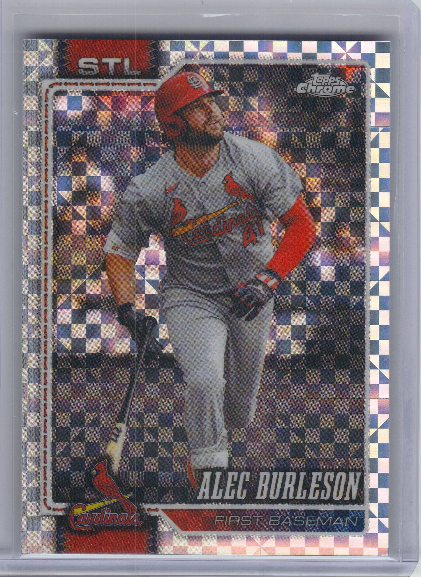 2026 Topps Chrome #156 Alec Burleson X-Fractors St. Louis Cardinals