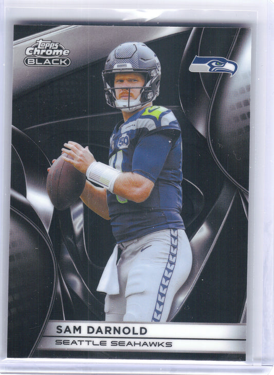 2025 Topps Chrome Black #93 Sam Darnold Seattle Seahawks