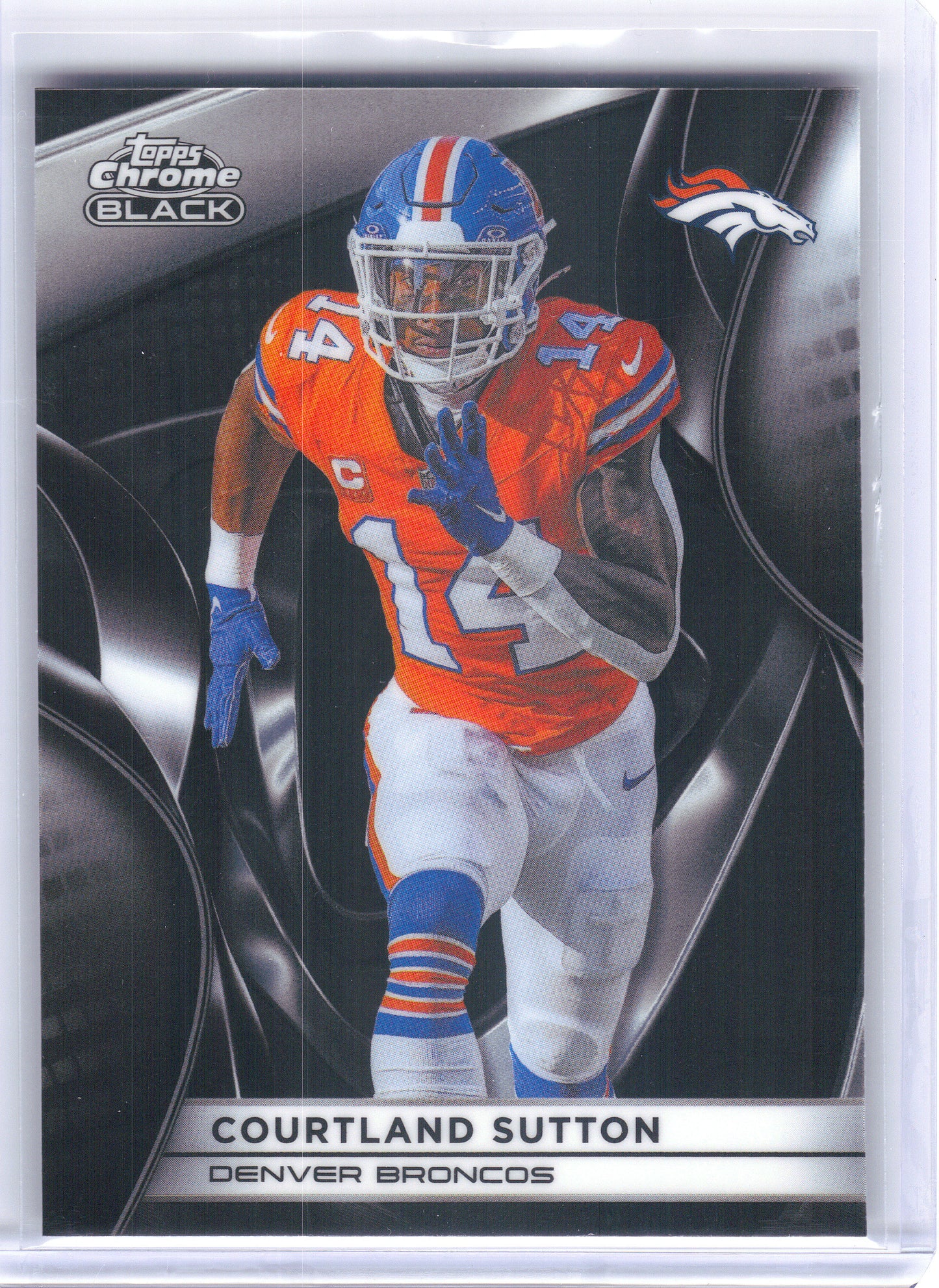 2025 Topps Chrome Black #34 Courtland Sutton Denver Broncos