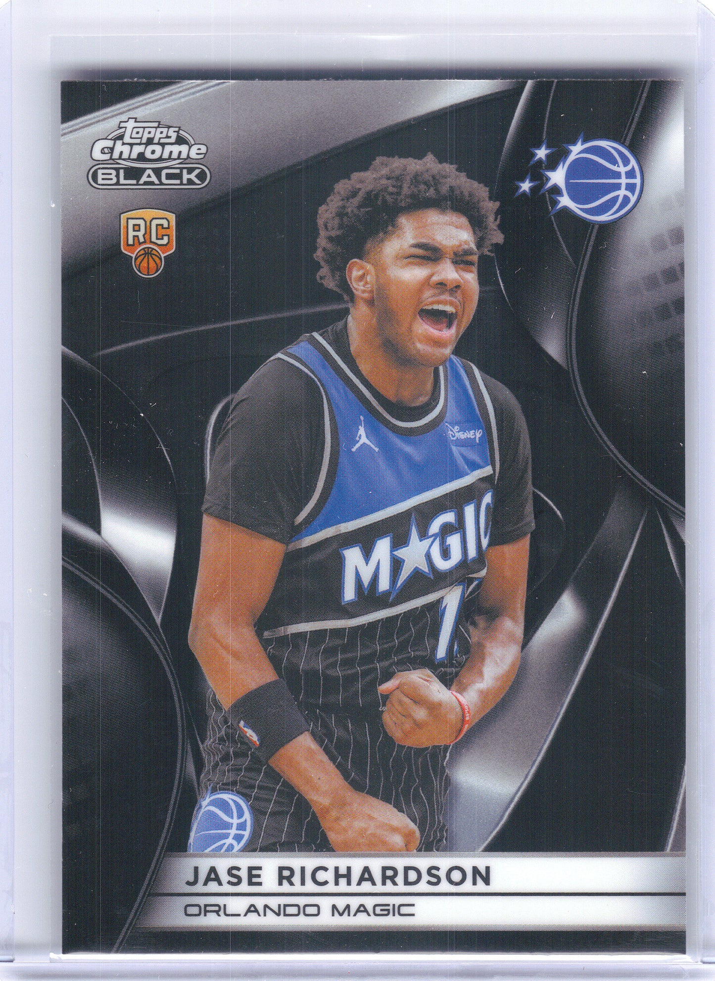 2025-26 Topps Chrome Black #125 Jase Richardson Orlando Magic RC
