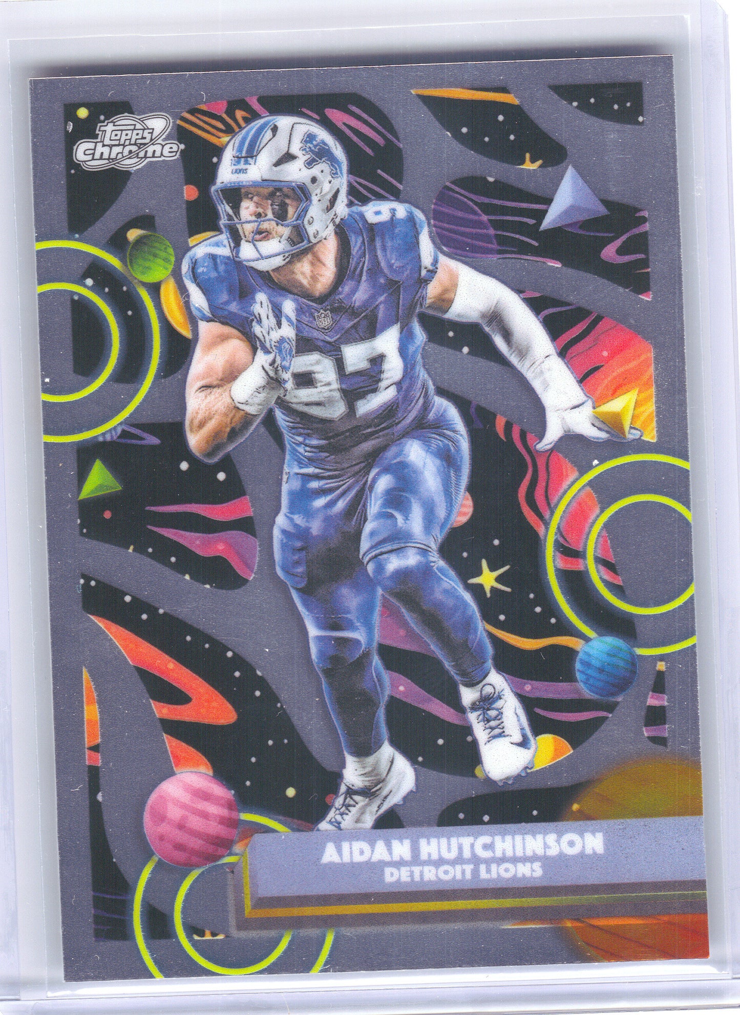 2025 Topps Chrome Cosmic #34 Aidan Hutchinson Detroit Lions