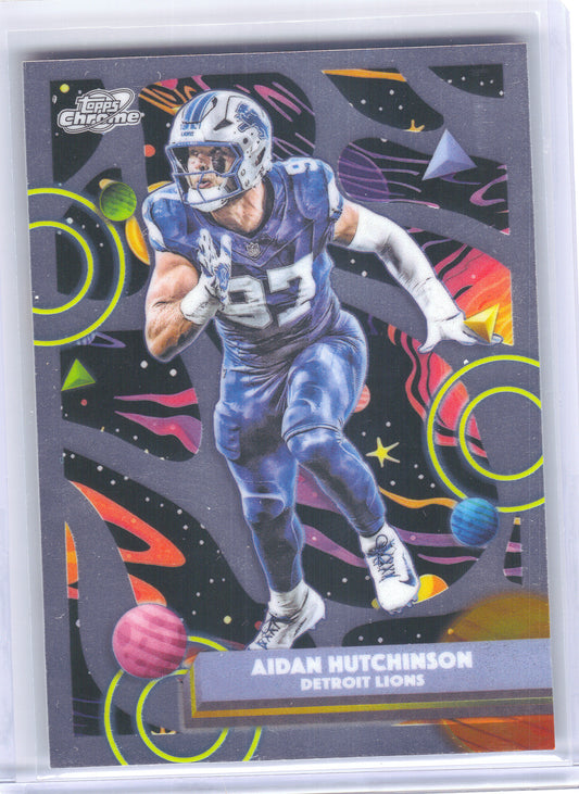 2025 Topps Chrome Cosmic #34 Aidan Hutchinson Detroit Lions