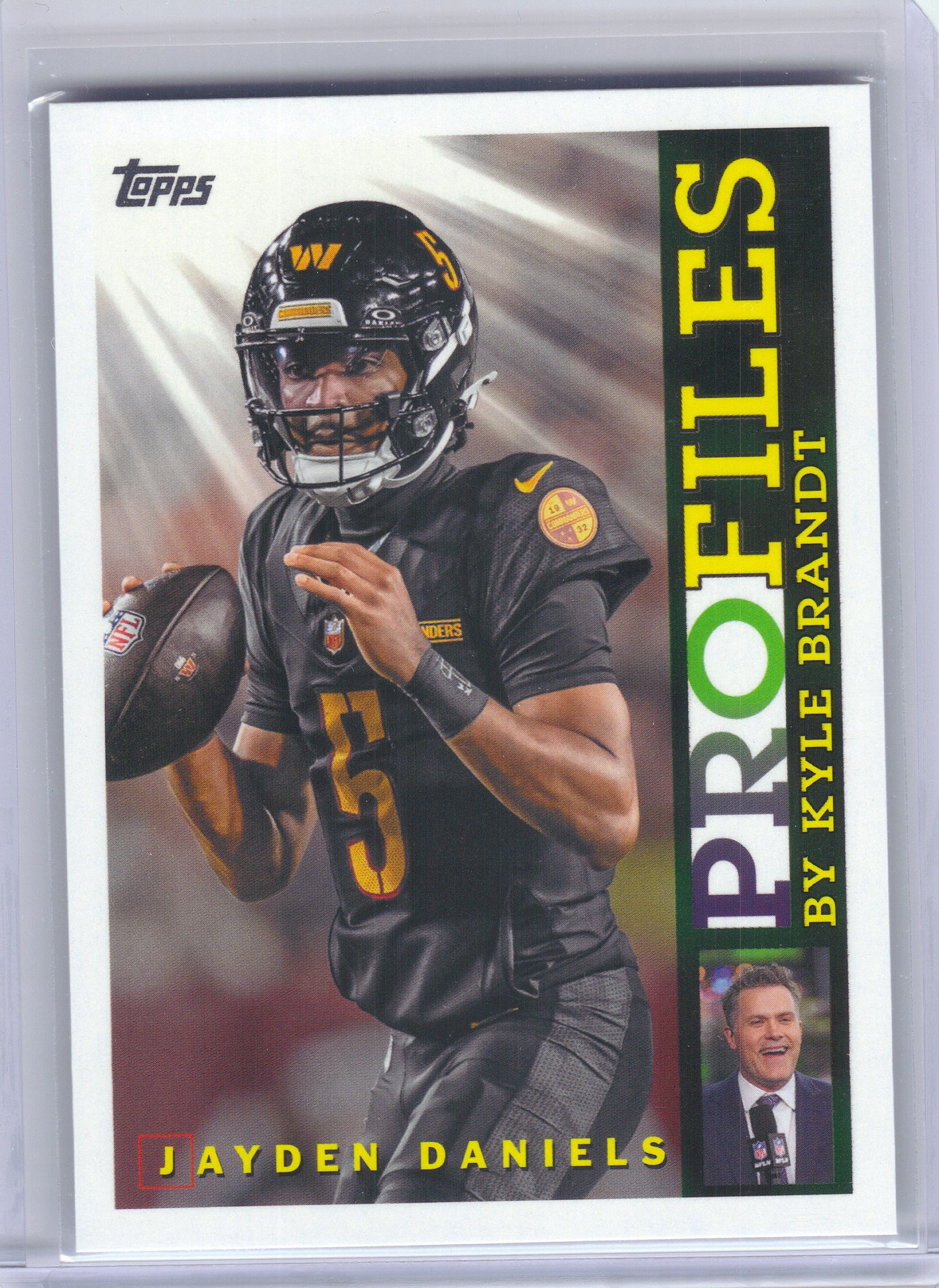 2026 Topps Flagship #TP-18 Jayden Daniels Topps Profiles Washington Commanders