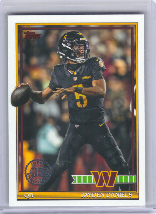 2026 Topps Flagship #91TF-44 Jayden Daniels 1991 Topps Football Washington Commanders